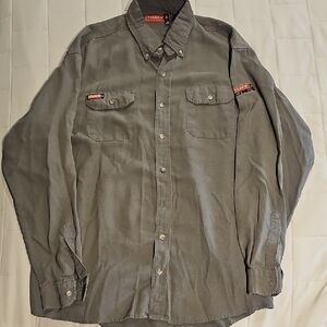 Men's TECGEN FR buttoned down work shirt